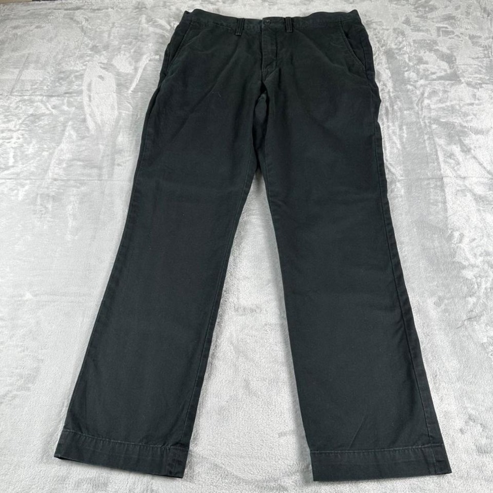 Polo Ralph Lauren Chino Pants‎ Mens 34x32 Black Stretch Straight Preppy Heritage